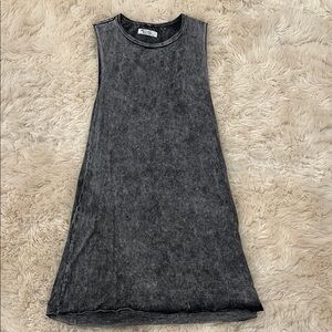 Michael Lauren Size XS. Sleeveless Washed Black/Gray Casual Mini Dress.